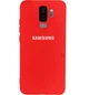Чехол-накладка Silicone case для Samsung S9 Plus (24) Red красный - изображение 3
