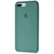 Чохол-накладка Silicone case для IPhone 7 Plus Pine green зелений - зображення 2