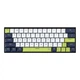 Игровая проводная клавиатура механическая Fantech ATOM63 MK874V2 Mori Blue Switch |УКР/АНГ раскладка| с RGB подсветкой White-Blue - изображение 1