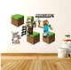Интерьерная виниловая 3D наклейка на стену Майнкрафт - Minecraft 70-50 см в детскую N5 ( Декор Комнаты Обои ) - изображение 1