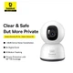 Камера видеонаблюдения Baseus P1 Lite (внутренняя, Wi-Fi 2.4 ГГц, 2K, обзор на 360°, AI-функции) - Белый - изображение 7