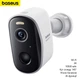 Камера видеонаблюдения Baseus N1 Plus (внешняя, умная, Wi-Fi, 2К, угол обзора 145°, 10500 мАч, ночное видение) - Белый - изображение 1