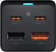 Ładowarka sieciowa Baseus GaN3 Pro Desktop Powerstrip AC+2U+2C 65W EU (With Cable Type-C to Type-C 100W 20V/5A 1m) Black (PSZM000901) - obraz 4