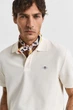 Чоловіче біле поло TEXTURED POLO Gant S 2014025 - зображення 4