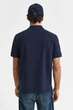 Чоловіче темно-синє поло TEXTURED POLO Gant S 2014025 - зображення 3