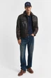 Чоловіче темно-синє поло TEXTURED POLO Gant L 2014025 - изображение 2
