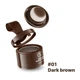 Тонирующая пудра для густоты и линии роста волос ICVC з эффектом об'єму Dark brown - изображение 1