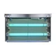 Знищувач з липкою вставкою та УФ лампами Pomel Trio steel, IP21 80 кв.м 40 Вт 220-240 В, 50/60 Гц 485 х 310 х 60 мм нержавіюча сталь - зображення 2