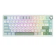 Клавіатура Ігрова ROYAL KLUDGE R75 Біло-Салатова Дротова Механічна, RGB Підсвічування, З Підтримкою HOT-SWAP. Silver Switch - зображення 1