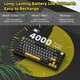 Бездротова клавіатура ATTACK SHARK X85PRO (75% ANSI Layout, TFT-дисплей), Hot-Swap WIRED+2.4G+BT5.0, Star Black - изображение 10