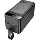 Портативная батарея Powerbank Hoco J123D Element 22.5W+PD20W с LCD и LED-лампой 90000mAh Black - изображение 5