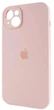 Чохол Silicone Premium case з захистом камери для iPhone 14 Full Camera Protective pink sand 9785 - изображение 2
