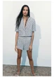 Костюм ZARA Cropped Tweed Blazer & Shorts S Клітинка (8205\270\044) - изображение 2