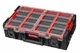 Органайзер для инструментов Qbrick System ONE Organizer 2XL 2.0 Бокс для домашней мастерской и гаража с 4 высокими контейнерами с регулируемыми перегородками Черно-красный - изображение 1