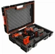 Ящик для инструментов водонепроницаемый и пыленепроницаемый Qbrick System PRO Toolcase Protective Foam для домашней мастерской и гаража Органайзер с защитной губкой Черно-красный - изображение 6