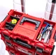 Мобильный комплект модульных боксов Qbrick System PRIME SET 1 RED Ultra HD Custom Набор ящиков для инструментов на тележке на колесах для домашней мастерской и гаража Органайзер Красный - изображение 7