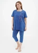 Комплект футболка , бриджи Cotpark 5XL джинс 6098 - изображение 1