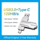 Внешний SSD диск MOVESPEED 2 in 1 USB Type C Flash Drive Support OTG 256GB Solid State Pen Drive 120MB/s - изображение 3