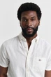 Чоловіча біла лляна сорочка REG COTTON LINEN SS SHIRT Gant XXL 3250083 - изображение 4