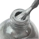 Лак - краска для стемпинга с кисточкой Kand Nail, 10 мл. Серебряный - изображение 2