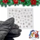 Новогодние 3D наклейки ( Олени, снежинки) 102 для дизайна ногтей на прозрачной основе - изображение 4
