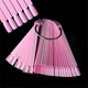 Палитра "Веер" на 50 типс, "Мягкий квадрат", на кольце 12,3 см. Роховый - изображение 5