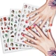 Наклейки для ногтей - 3D стикеры №1120 JOYFUL NAIL "Абстракция" для дизайна ногтей на клейкой основе - изображение 6