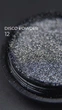 Светоотражающая втирка Чёрный №12 (пигмент) Disco powder Дизайнер для дизайна ногтей - изображение 2
