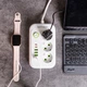 Сетевой фильтр F16 4.75м удлинитель 3 розетки 4 USB 2 Type-C кнопка отключения белый, тройник зарядка устройств - изображение 2