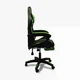 Эргономичное геймерское кресло VECOTTI GT Green для игр и работы с подсветкой, черное с зеленым - изображение 3