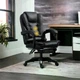 Офисное кресло руководителя Virgo X6 Black с регулировкой высоты и угла наклона, экокожа, черное - изображение 8