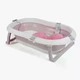 Складана дитяча ванночка Lionelo Pink для купання малюка з вбудованим термометром, рожева - зображення 1