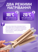 Плойка волна для локонов стайлер бигуди для завивки волос, 25 мм AND GTM Gee 3-в-1 быстрый нагрев керамика волны Бежевый - изображение 4