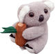 Brelok LEAN Toys Koala z gałęzią 12 cm Szara (5905991049203) - obraz 2