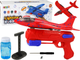 Maszynka do baniek mydlanych LEAN Toys Samolot-pistolet Czerwony 15984 (5905679075302) - obraz 2