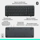 Клавіатура Logitech K250 бездротова Bluetooth Graphite - зображення 7