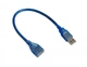 Дата кабель USB 2.0 AM/AF 0.3m 30 см папа-мама удленитель - зображення 1