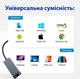 Адаптер USB 3.0 Type-C to RJ45 1000/100 Mbps Gigabit LAN мережевий адаптер мережна карта - зображення 7