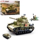 Конструктор SLUBAN M38-B0711 «Военный танк с фигурками, 463 детали», зеленый - изображение 2