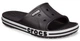Чоловічі шльопанці Crocs Bayaband Slide Black\White (46-47, чорний) - зображення 6