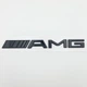 Емблема напис AMG Mercedes Benz до 2012 року (ABS, чорний, глянець) 19,2*2,0 см - зображення 2