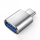 Адаптер перехідник OTG Type-C to USB-A Silver - зображення 1
