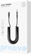 Кабель AUX Proove Steel Spring Type-C to 3.5 мм 1 м Black (624080001) - изображение 2