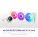 System chłodzenia cieczą NZXT Kraken Plus RGB V2 360 mm AIO Liquid Cooler White (RL-KR360-W2) - obraz 2