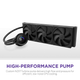 System chłodzenia cieczą NZXT Kraken Plus V2 360 mm AIO Liquid Cooler Display Radiator Fans Black (RL-KN360-B2) - obraz 2