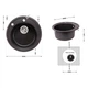 Кухонная мойка Lidz D510/200 GRF-13 (LIDZGRF13D510200) - изображение 2