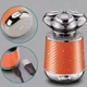 Электробритва VGR V-391 Orange 3 в 1 с триммером и щеткой для пилинга влагозащита IPX7 LED дисплей - изображение 3
