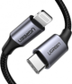 Kabel Ugreen US304 Aluminum Shell Braided USB Type-C - Lightning 1 m Black (6957303867592) - obraz 2