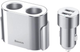 Rozgałęźnik zapalniczki Baseus High Efficiency One to Two Cigarette Lighter Silver (6953156296930) - obraz 3