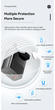 Зарядний пристрій ESSAGER GAN 33W USB-C+USB-A White - зображення 8